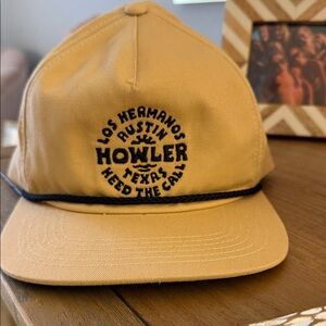 Howler Brothers Mustard Cap with Black Embroidery
